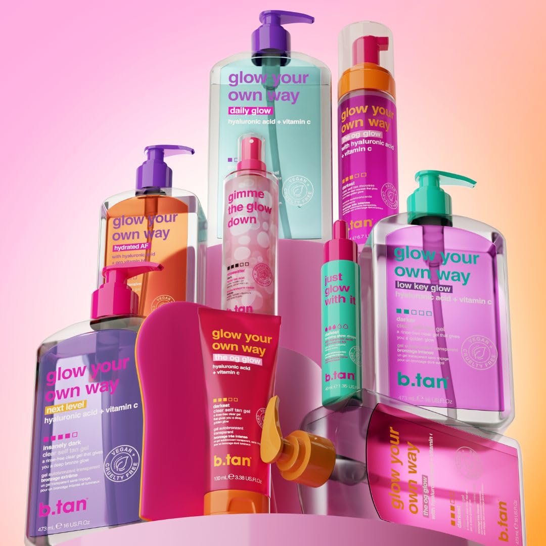 b.tan Deep Dry Spray Tanning Oils | Packed with Ultra Moisturizing Oils to Keep Skin Hydrated, Vegan & Cruelty Free, No Added Nasties