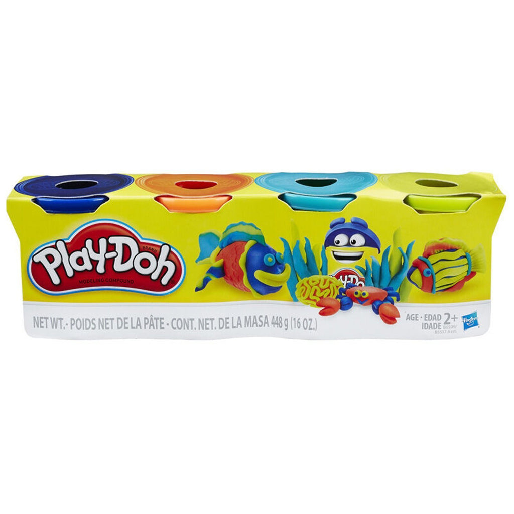 Play-Doh 4-Pack of Colors 12oz Gift Set Bundle (8 Cans & 32oz Total) - 2 Pack
