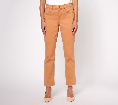 NYDJ Margot Girlfriend- Rust Brown Jeans
