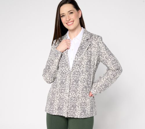 Women with Control Cotton Jersey Blazer