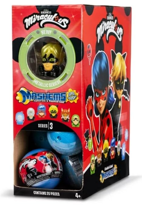 Mash'Ems Miraculous Series 3 - Styles May Vary Set of 2 Blind Balls