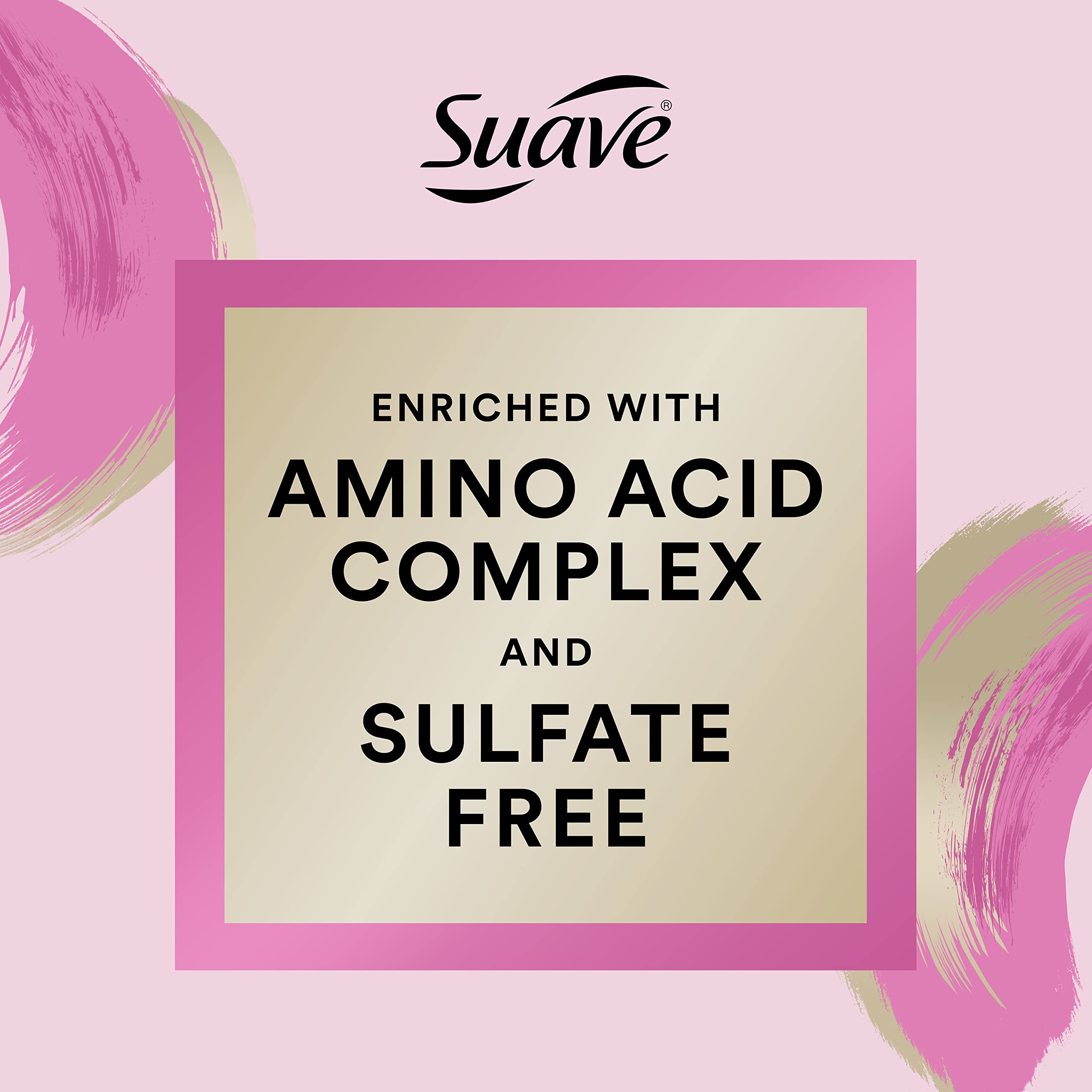 Suave Pink Up The Volume Shampoo For Volumized Hair Volumizing Sulfate Free Shampoo 16.5oz