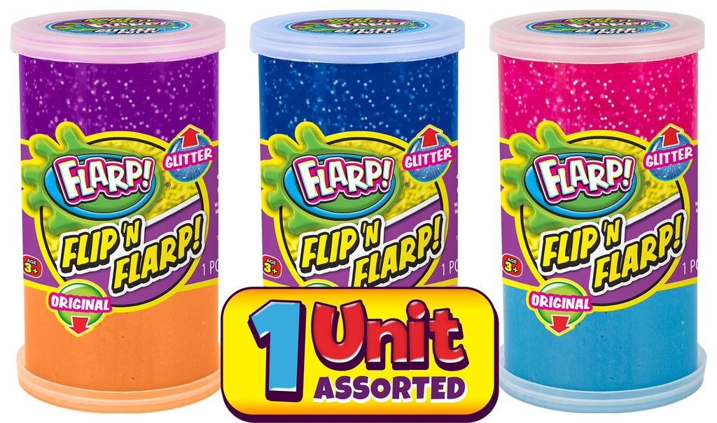 JA-RU Flip & Flarp Noise Putty for Kids Double Pack Original & Glitter (Unit) Farrt Gas Noise Maker Slime Scented Putty Fidget Stress Toy for Boys, Girls & Adults. 047