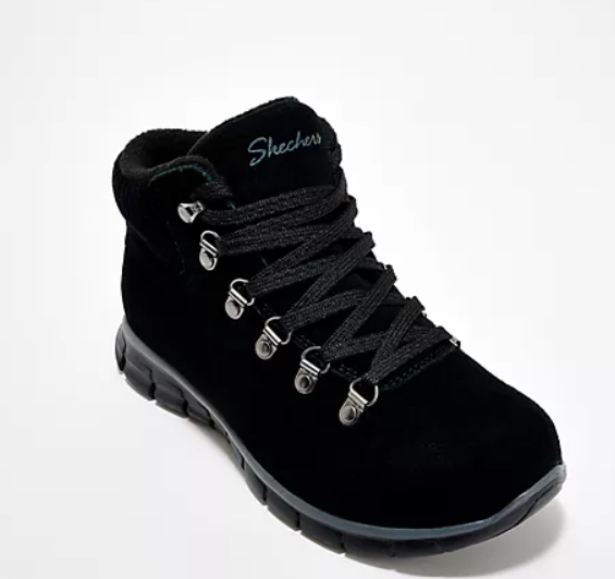 Skechers Synergy Water-Repellent Suede Lace-Up
