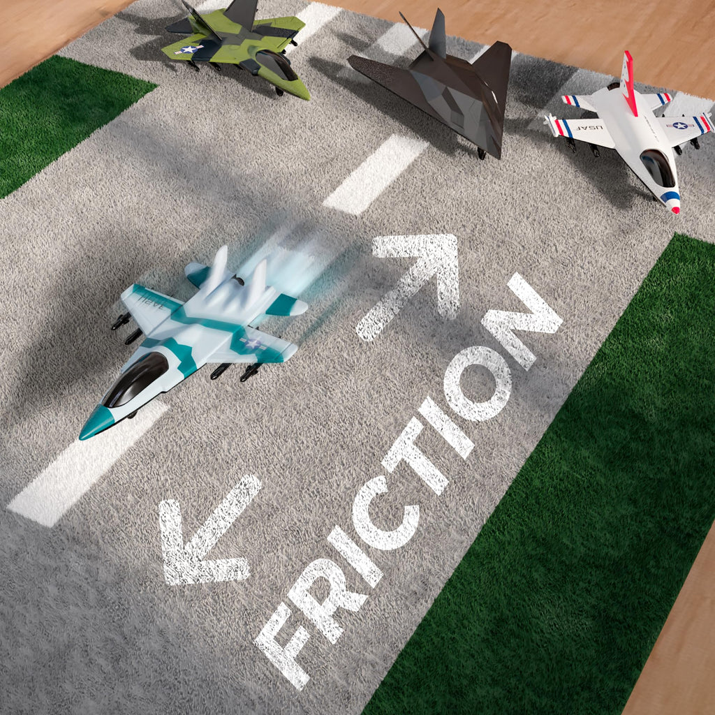 Lollipop US Air Force Airplane Toy - Official Licensed Cargo/Transport Aircraft or Fighter Helicopter & War Plane with Military Base & Action Figures Playset - Airforce Vehicle Model for Kids Ages 3+