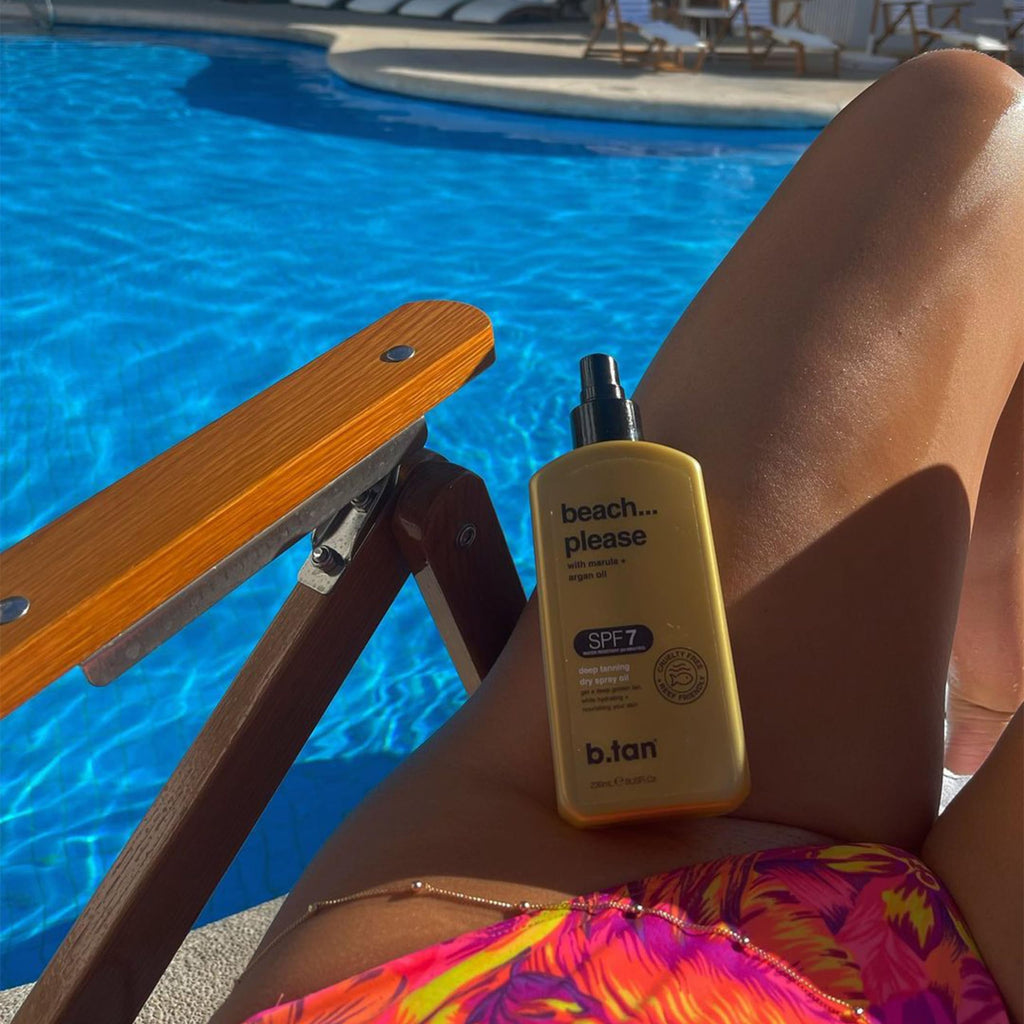 b.tan Deep Dry Spray Tanning Oils | Packed with Ultra Moisturizing Oils to Keep Skin Hydrated, Vegan & Cruelty Free, No Added Nasties