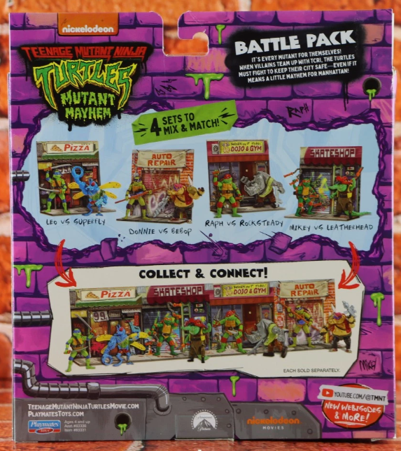 Teenage Mutant Ninja Turtles Battle Pack Leo Vs Superfly