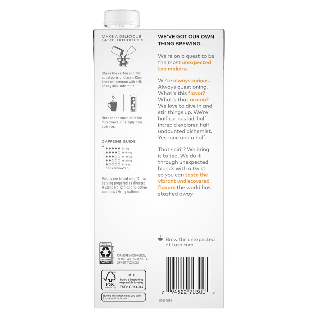 TAZO Chai Tea Latte Concentrate