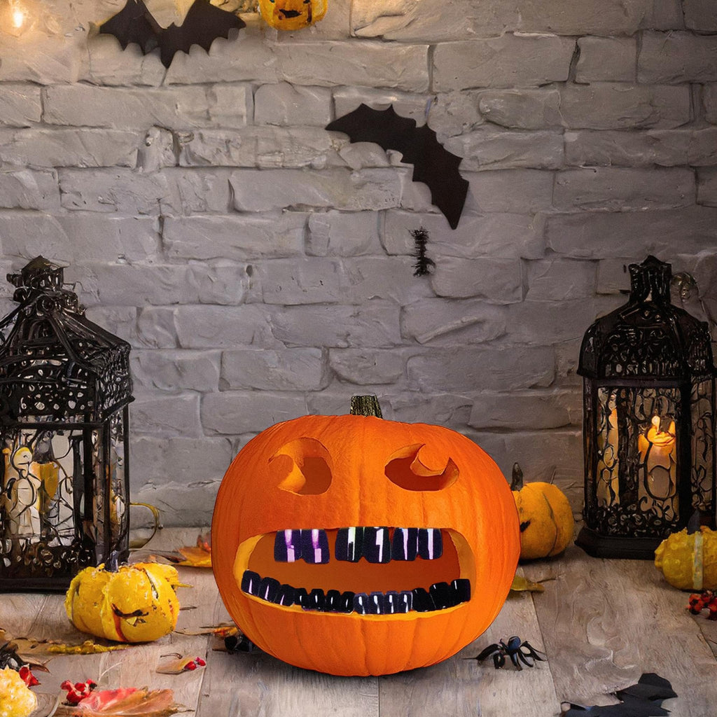 Fun World Oil Slick Pumpkin Decorating Teeth | Buck Teeth