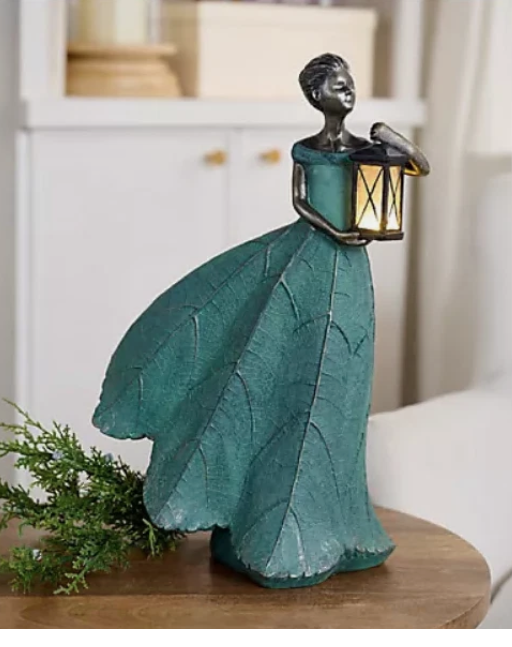 16.5" Garden Maiden with Lantern