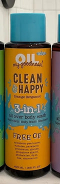 Oil My Goodness!!! 3-in-1 Essential Oil Vapor Bath, Body Wash, and Shampoo for kids ( Orange Bergamont)