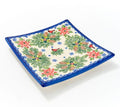 Lidia's Polish Pottery Hand Painted Holiday Sqr