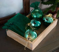 Set of 4 Starry Night High Shine Ornaments
