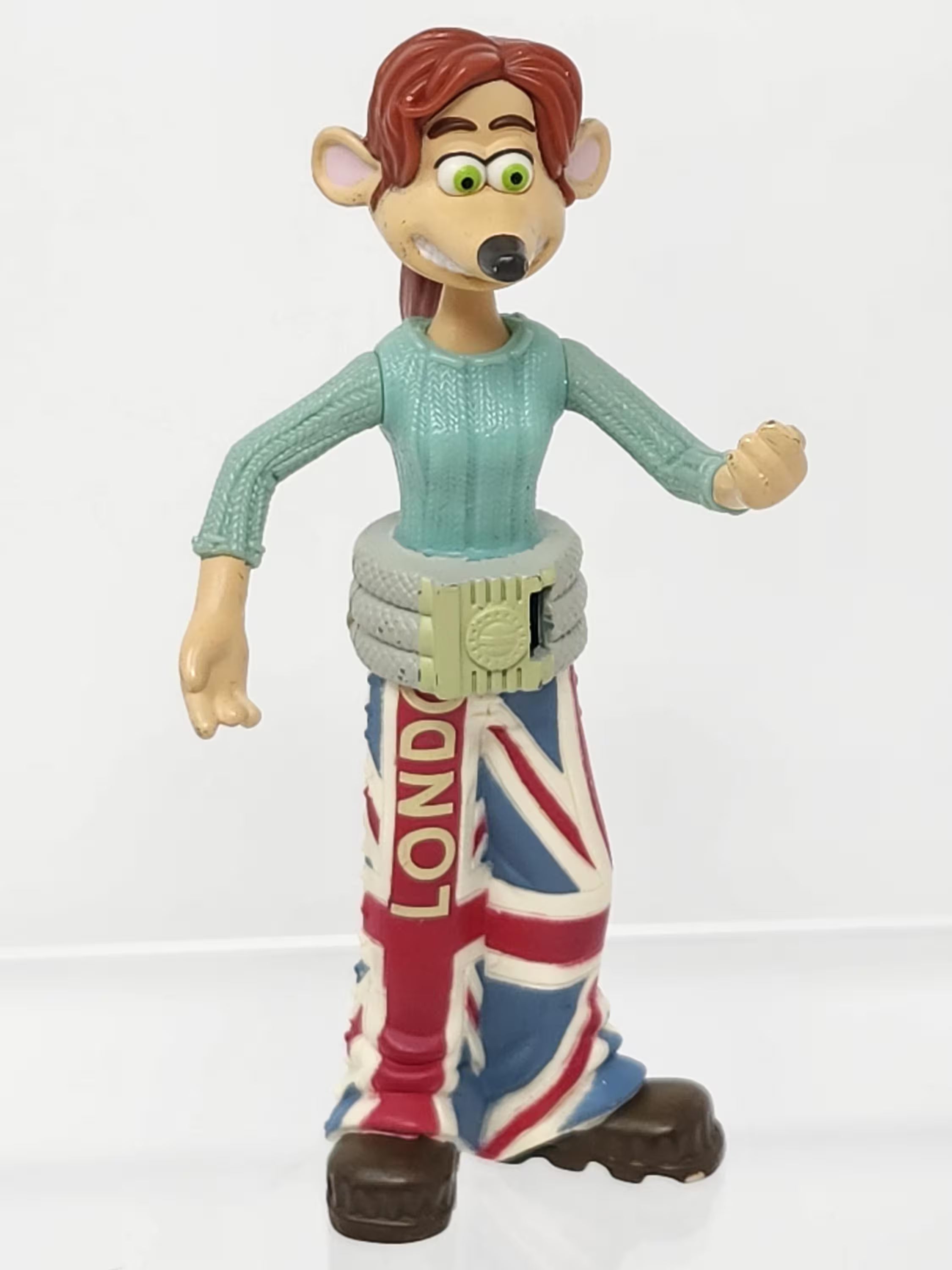 2006 Flushed Away Rita rat McDonald's Happy Meal movie toy frog Mouse City