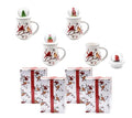 Set of (4) 16-oz Mugs w/ gift box