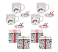 Temp-tations Set of (4) 16oz Mugs w/ Ornament
