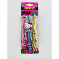 Firefly Sanrio Hello Kitty Kids Toothbrush 3 Pack - Soft Yellow Pink Blue Wavy