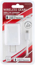 Wireless Gear USB-C Ac Charger With USB-C To USB-C Cable 4 ft